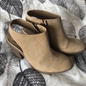 Tan Booties.